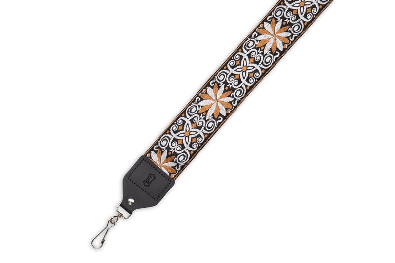 Levy's Leathers 2" Hootenanny Jacquard Weave Banjo Strap with Tri-Glide Height Adjustment; Tan (M10HT-13) - Image 2